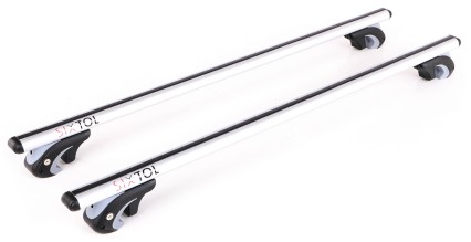 Barras transversales de aluminio para techo con cerradura ROOF RACK 120 cm, capacidad de 90 kg