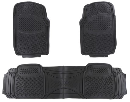 Alfombrillas de goma universales para coche CAR MAT UNI SET 2, completo, 3 piezas