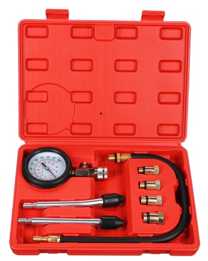 Kit de prueba de compresión para motores de gasolina MECHANIC ENGINE TESTER 8, 0-20 bar, 8 piezas