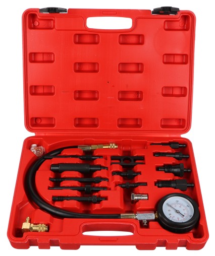 Kit de prueba de compresión para motores diésel MECHANIC ENGINE TESTER 23, 0-70 bar, 23 piezas