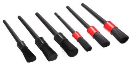 Juego de cepillos de precisión para limpieza de coche CAR DETAILING BRUSH 6, 6 piezas