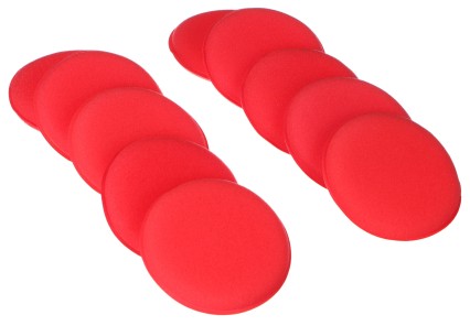 Juego de almohadillas para pulir cera de coche CAR DETAILING WAX PAD 10, 10 piezas