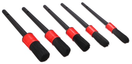 Juego de cepillos suaves de precisión para limpieza de coche CAR DETAILING BRUSH 5 SOFT, 5 piezas