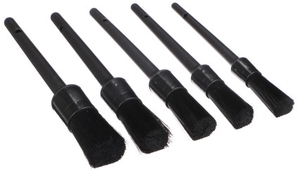 Juego de cepillos duros de precisión para limpieza de coche CAR DETAILING BRUSH 5 HARD, 5 piezas