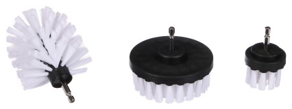 Juego de cepillos suaves para taladro para limpieza de coche CAR DETAILING DRILL BRUSH 3 SOFT, 3 pie