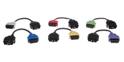 Juego completo de adaptadores FiatECUScan OBD-II para coches MECHANIC CABLE SET 3, 6 piezas