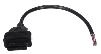 Cable de extensión OBD-II hembra con 16 pines terminados en cables de 30 cm MECHANIC CABLE 27