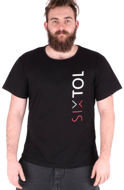 Camiseta para hombre T-SHIRT, negro, talla L, 100% algodón