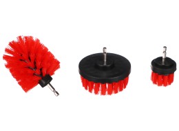 Juego de cepillos medianos para taladro para limpieza de coche CAR DETAILING DRILL BRUSH 3 MEDIUM, 3