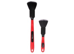 Juego de cepillos de precisión para coches con mango ergonómico CAR DETAILING BRUSH 2 PRO, 2 piezas