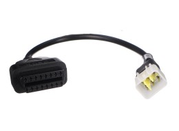 Adaptador OBD-II de 6 pines para motocicletas Delphi MECHANIC CABLE 12