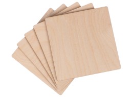 Placas de madera CREATIVE WOOD SET 5, 10 x 10 cm