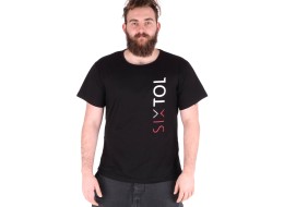 Camiseta para hombre T-SHIRT, negro, talla L, 100% algodón